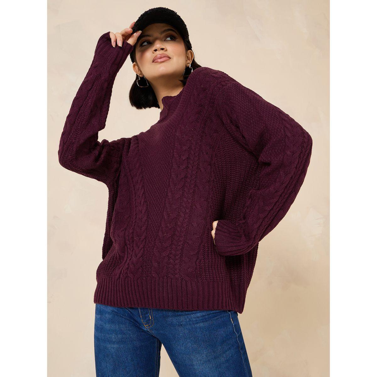 Styli Textured Cable Knit Regular Fit Sweater-women-clothing-cardigansandjumpers-jumpers-image-4