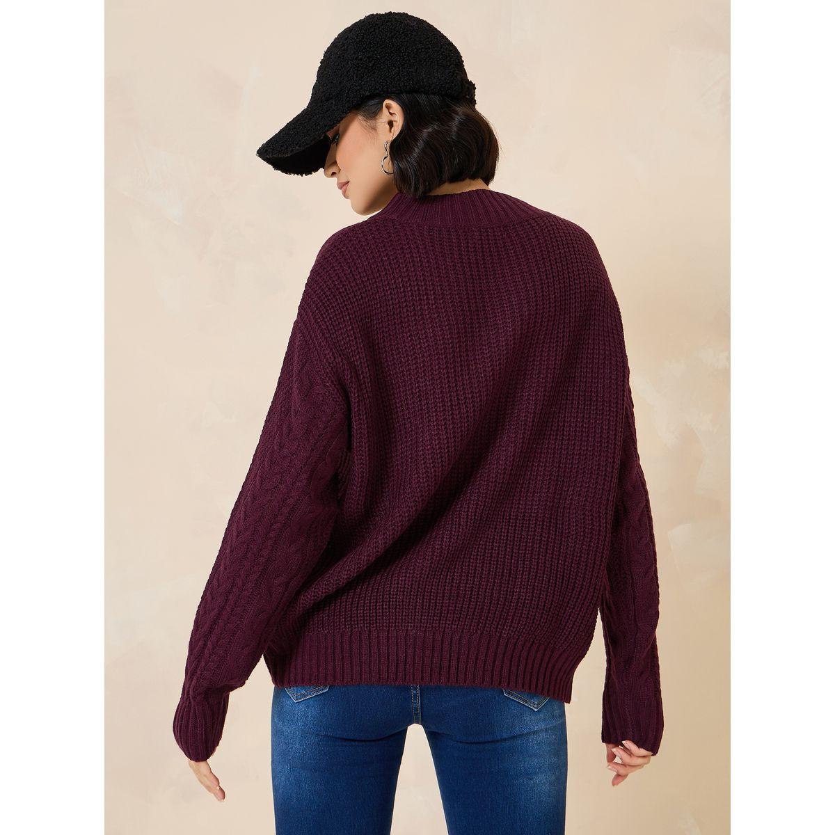 أفرول محبوك بقصة عادية-women-clothing-cardigansandjumpers-jumpers-image-5