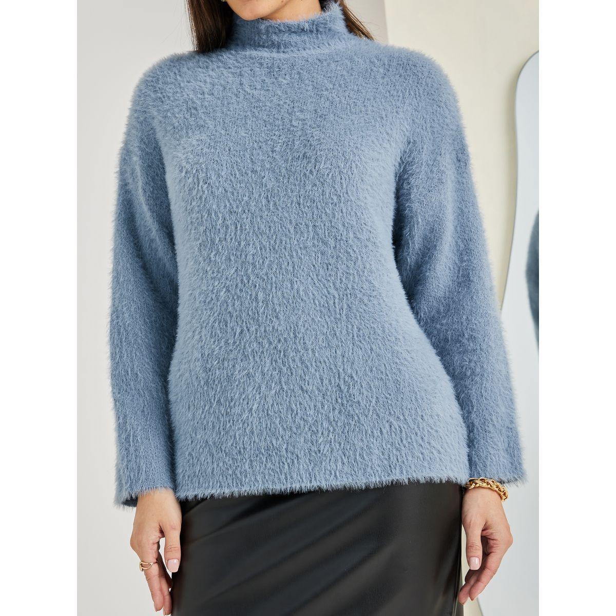 Styli Oversized High Neck Fuzzy Yarn Sweater-women-clothing-cardigansandjumpers-jumpers-image-3
