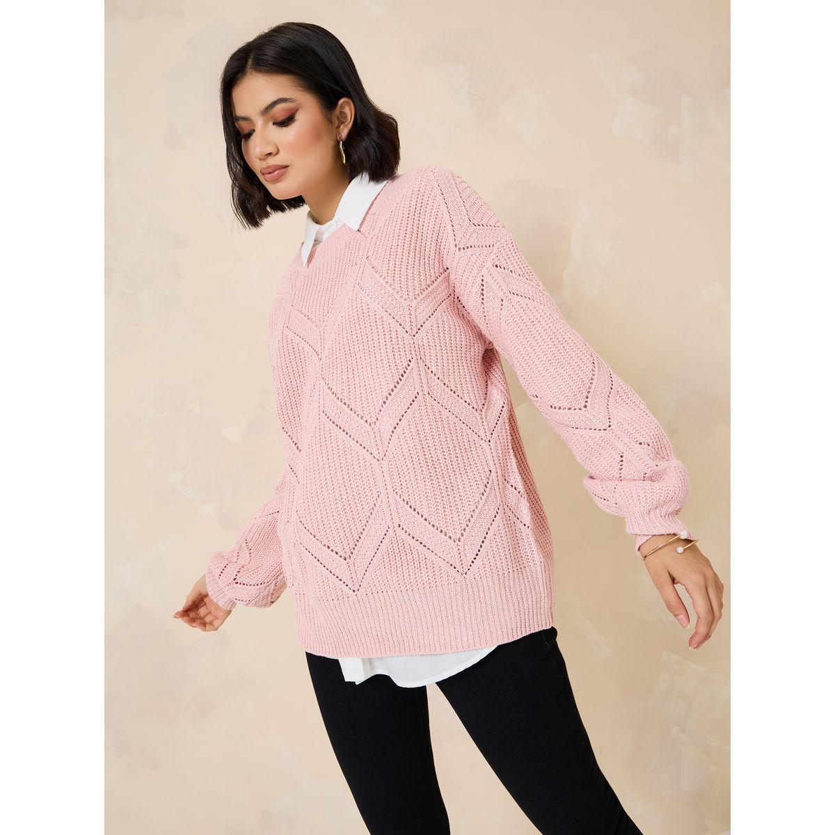 Styli Oversized Textured Round Neck Sweater-women-clothing-cardigansandjumpers-jumpers-image-3