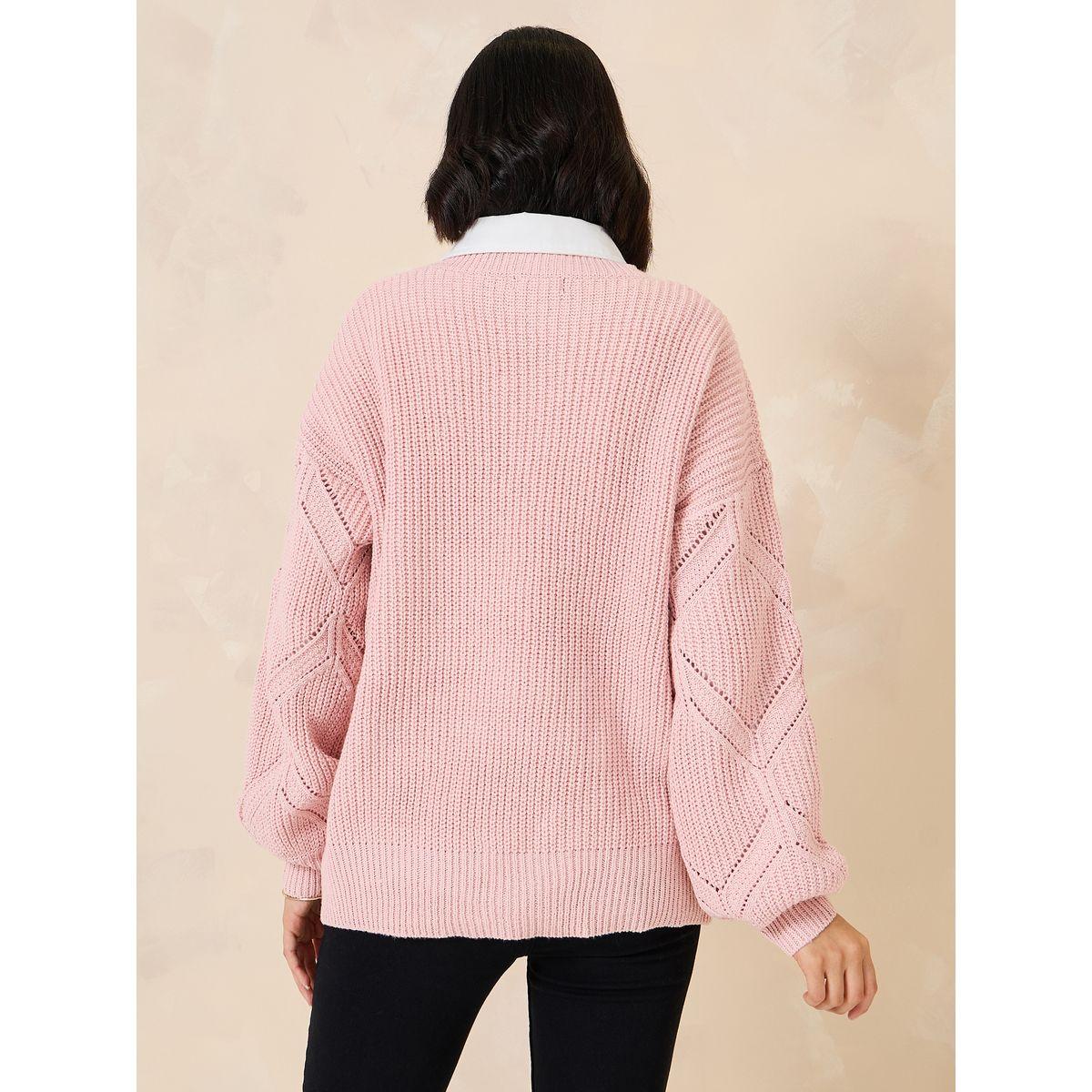 Styli Oversized Textured Round Neck Sweater-women-clothing-cardigansandjumpers-jumpers-image-5