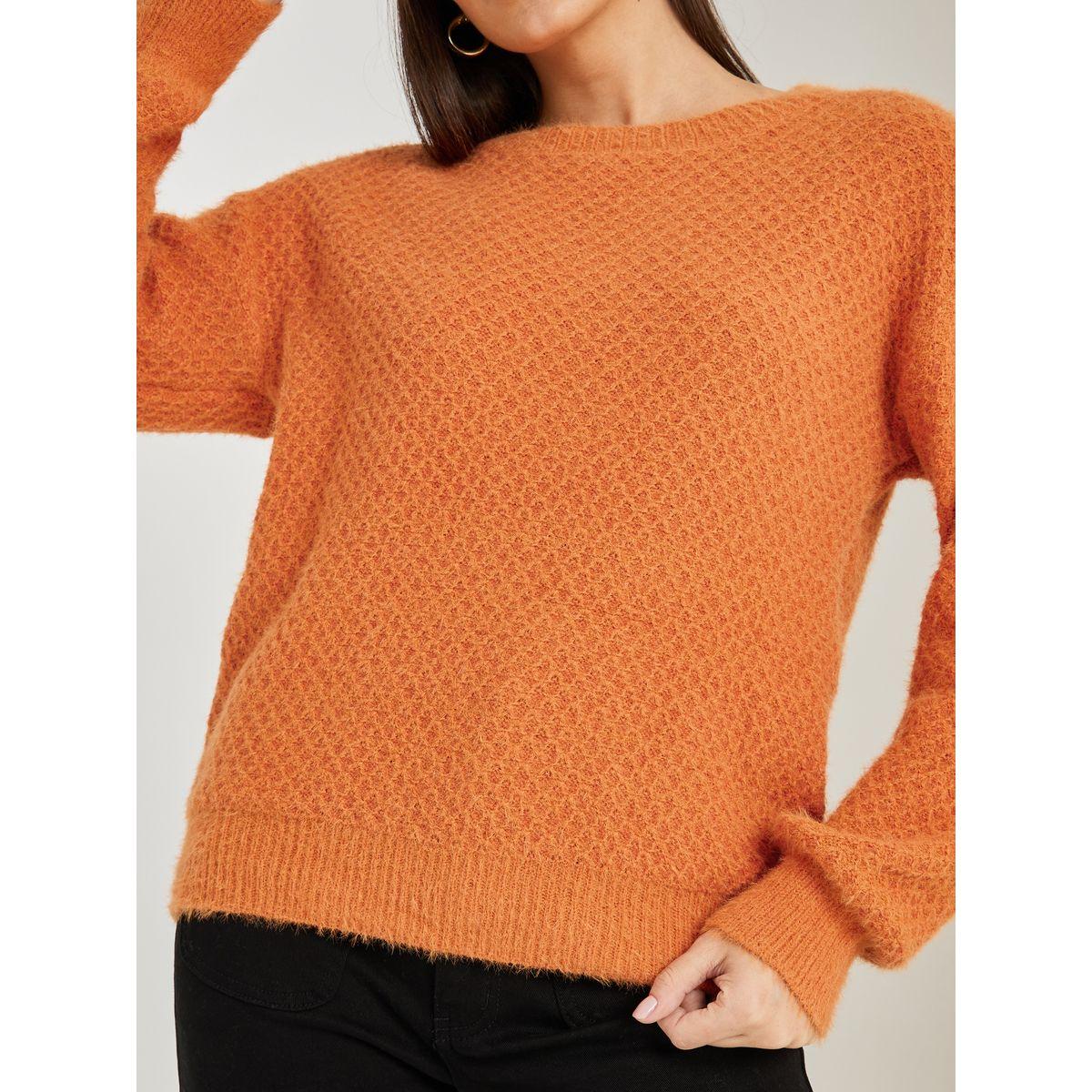 Styli Regular Fit Fuzzy Yarn Sweater-women-clothing-cardigansandjumpers-jumpers-image-4