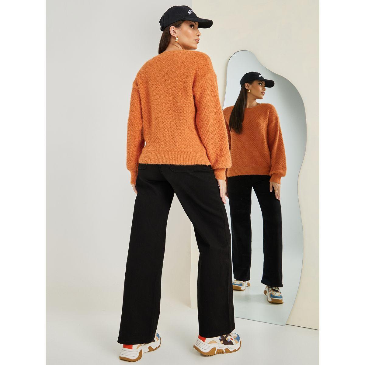 Styli Regular Fit Fuzzy Yarn Sweater-women-clothing-cardigansandjumpers-jumpers-image-5