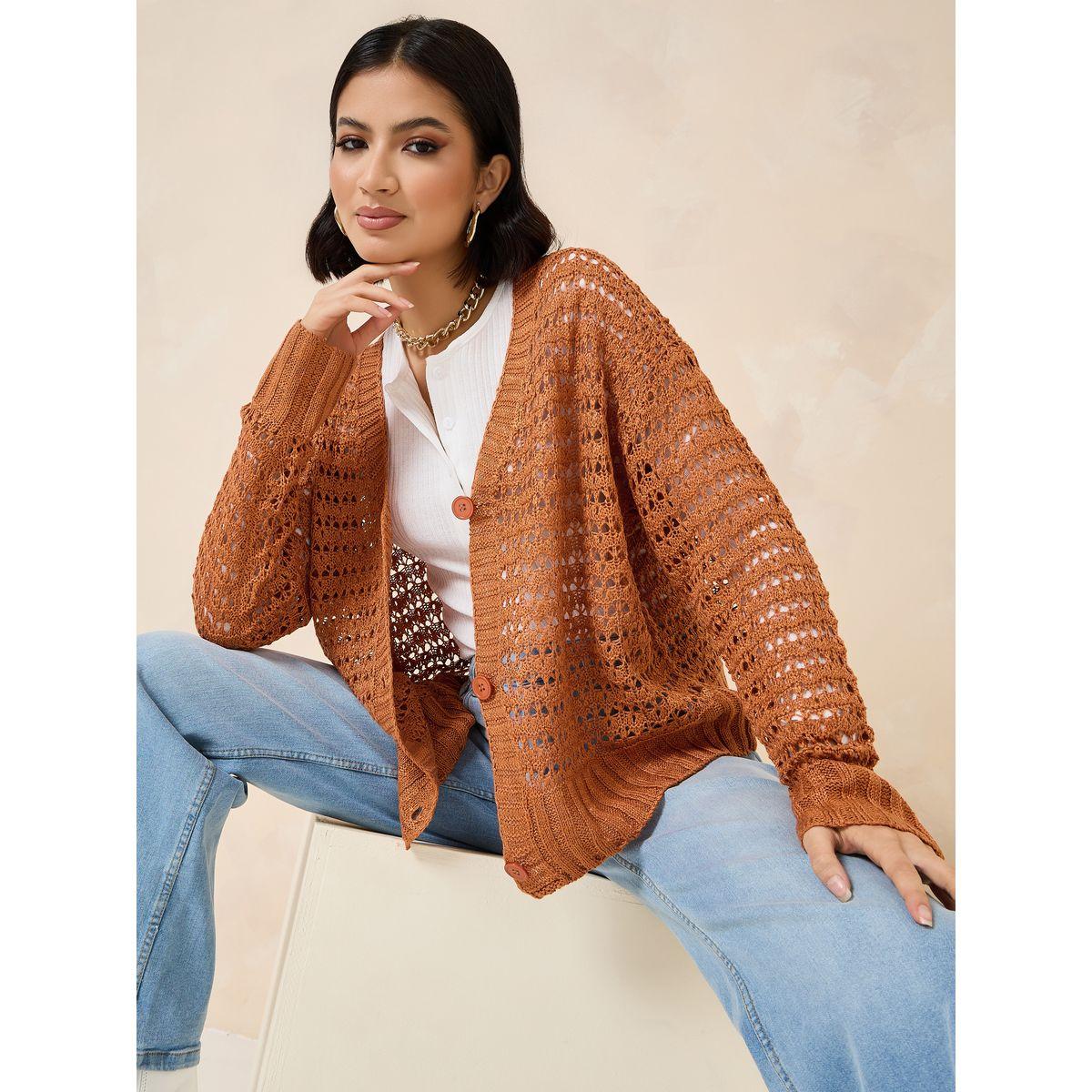 كارديجان بتفاصيل بارزة الملمس-women-winterwear-cardigansandjumpers-cardigans-image-1