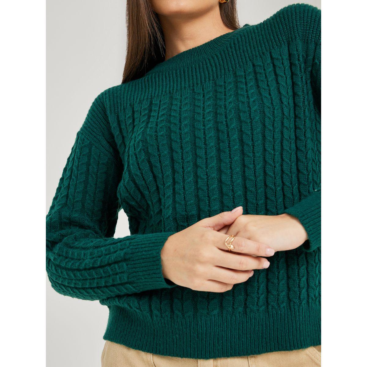Styli Regular Fit Brushed Yarn Cable Knit Sweater-women-clothing-cardigansandjumpers-jumpers-image-3