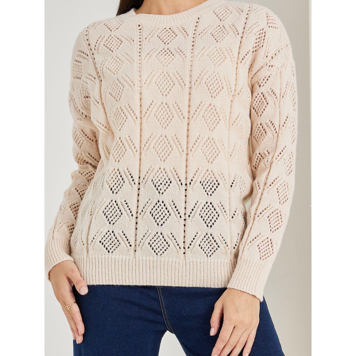 سويتر بتفاصيل بارزة الملمس-women-winterwear-cardigansandjumpers-jumpers-image-2