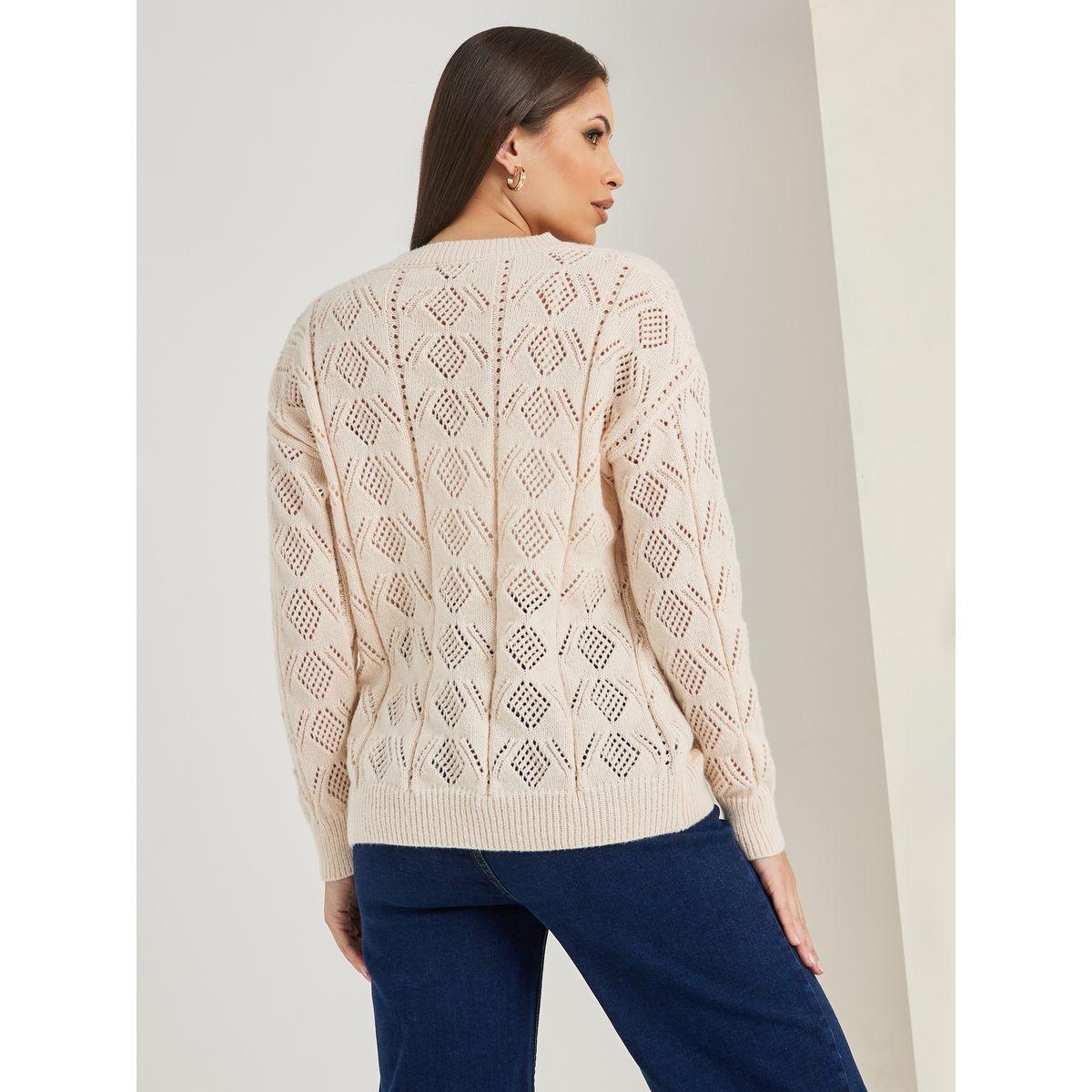 سويتر بتفاصيل بارزة الملمس-women-winterwear-cardigansandjumpers-jumpers-image-3
