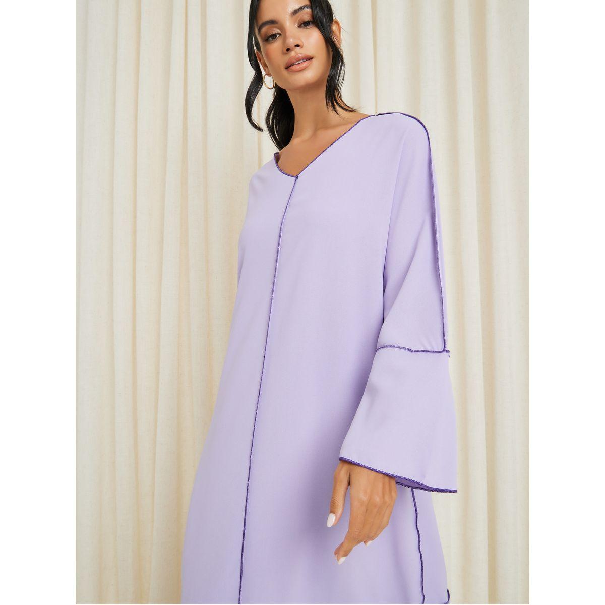 فستان طويل بتداخلات مغايرة-women-clothing-dresses-image-2