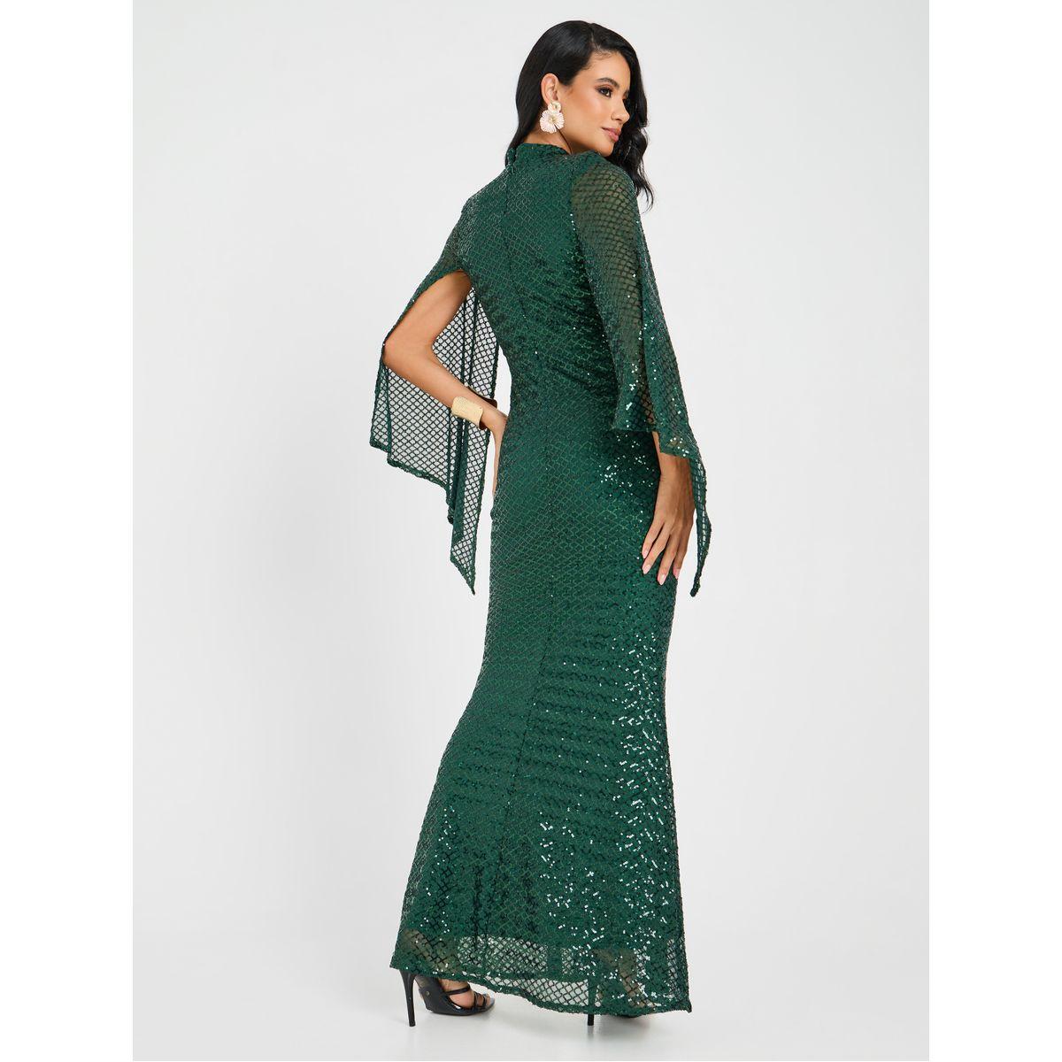 فستان طويل باكمام مزينة بشق-women-clothing-dresses-image-4