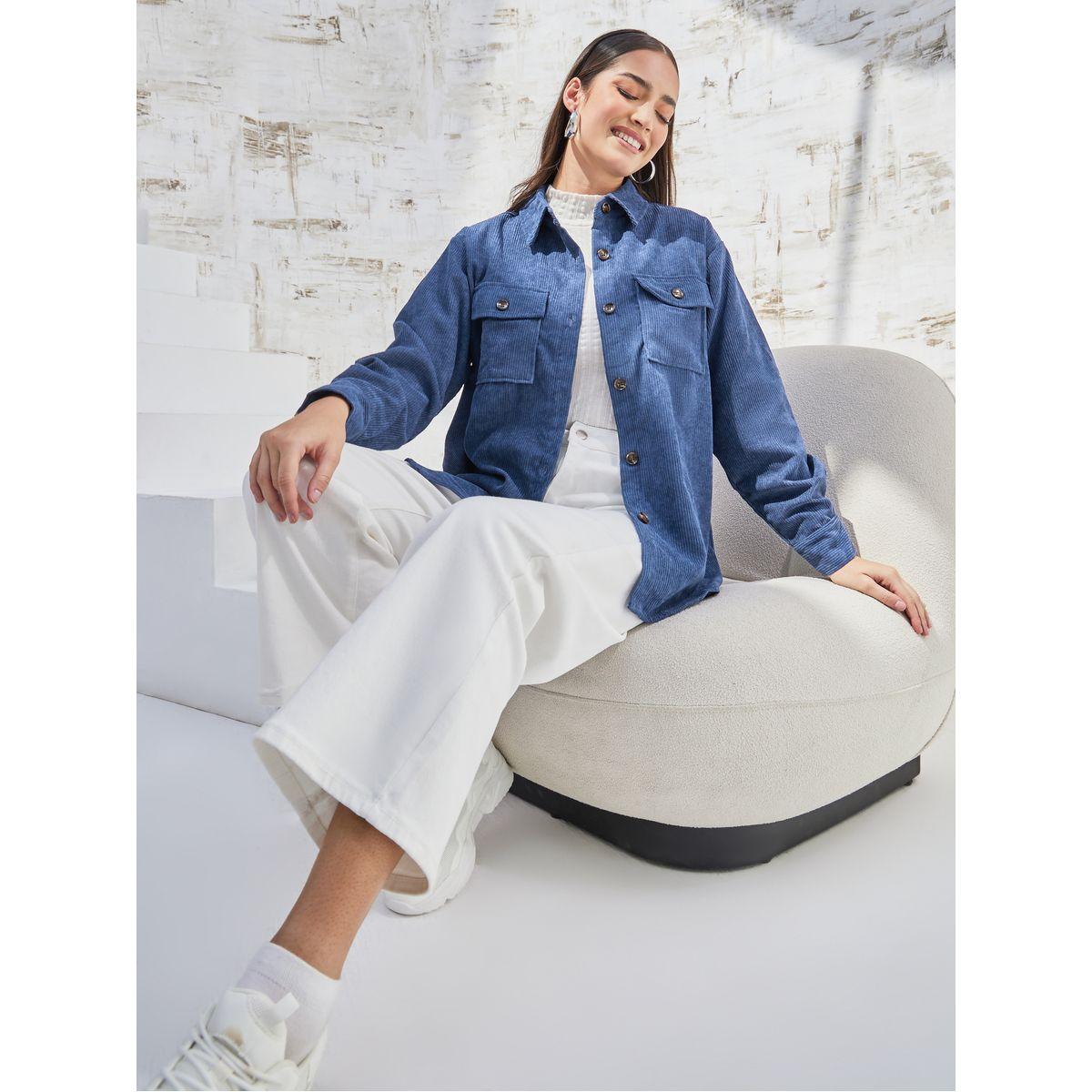 جاكيت كوردروي بجيبوب وأزرار-women-winterwear-coatsandjackets-jackets-image-1