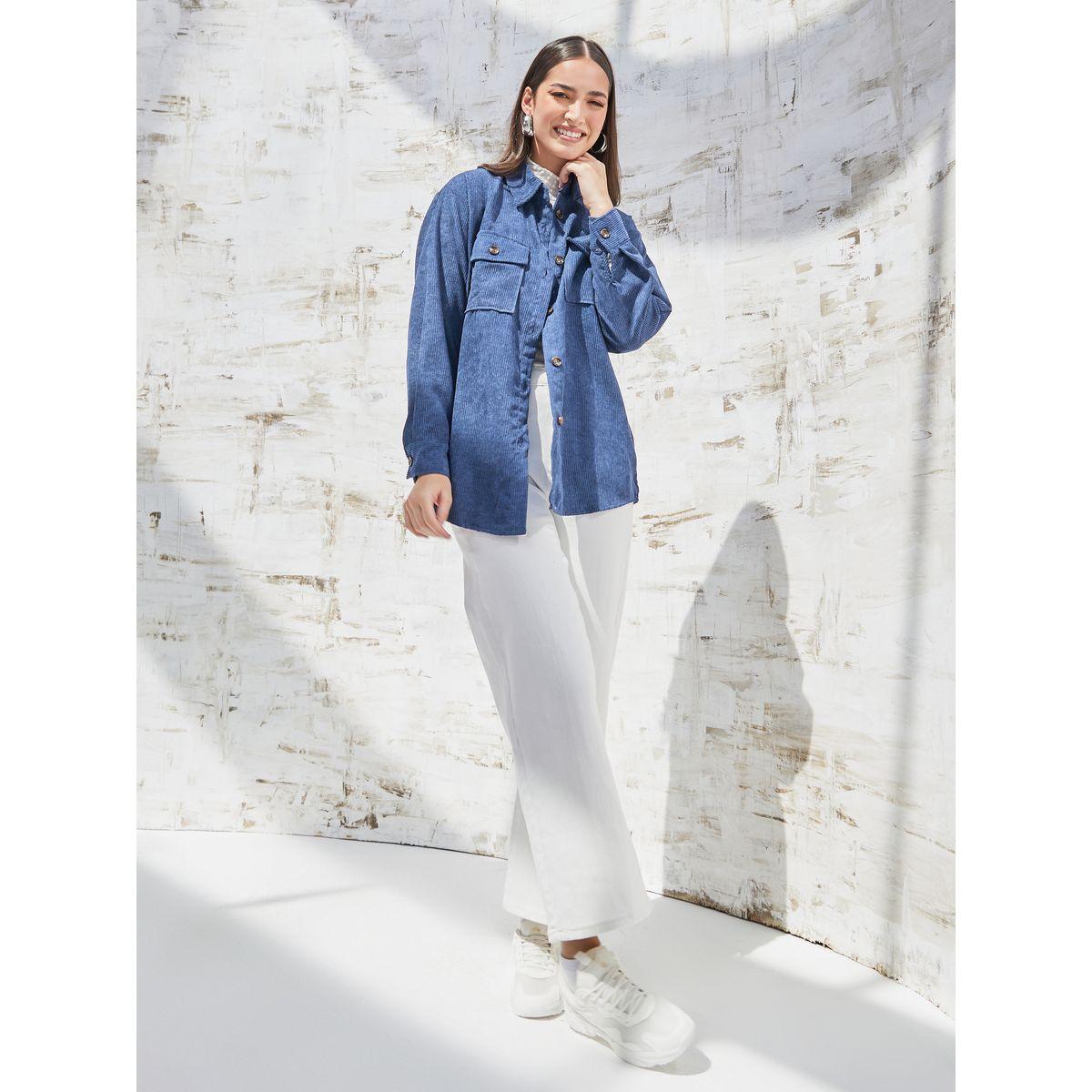 جاكيت كوردروي بجيبوب وأزرار-women-winterwear-coatsandjackets-jackets-image-2