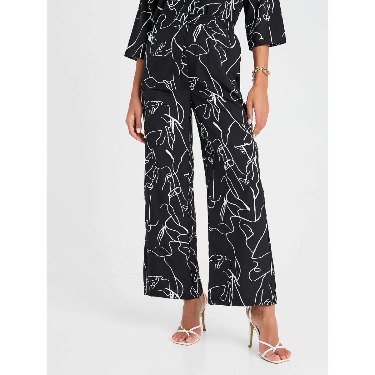 بنطال بأرجل واسعة وطبعة مجردة-women-clothing-bottoms-trousers-image-2