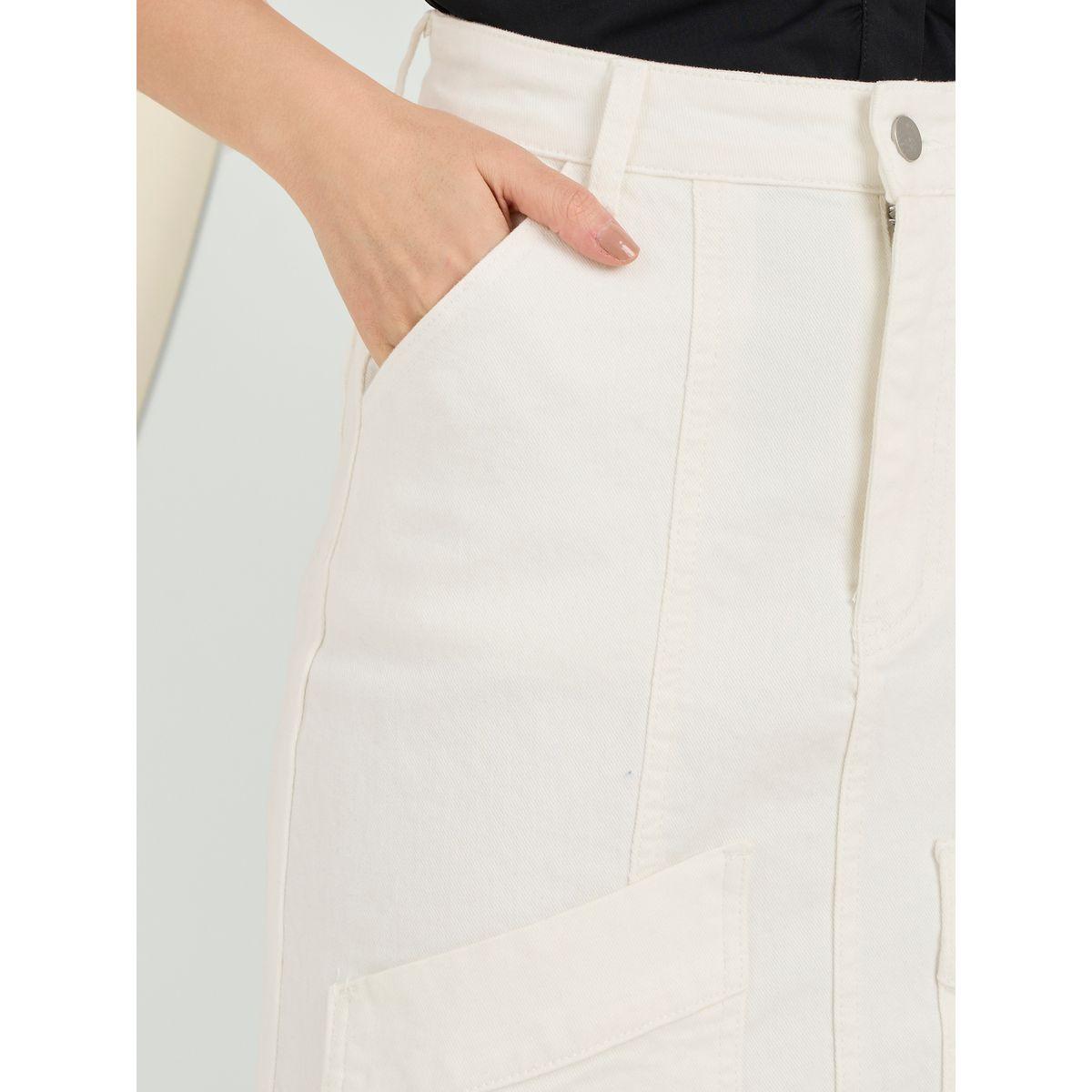 Styli Front Pocket Detail Denim Skirt with Split Hem-women-clothing-bottoms-skirts-image-3