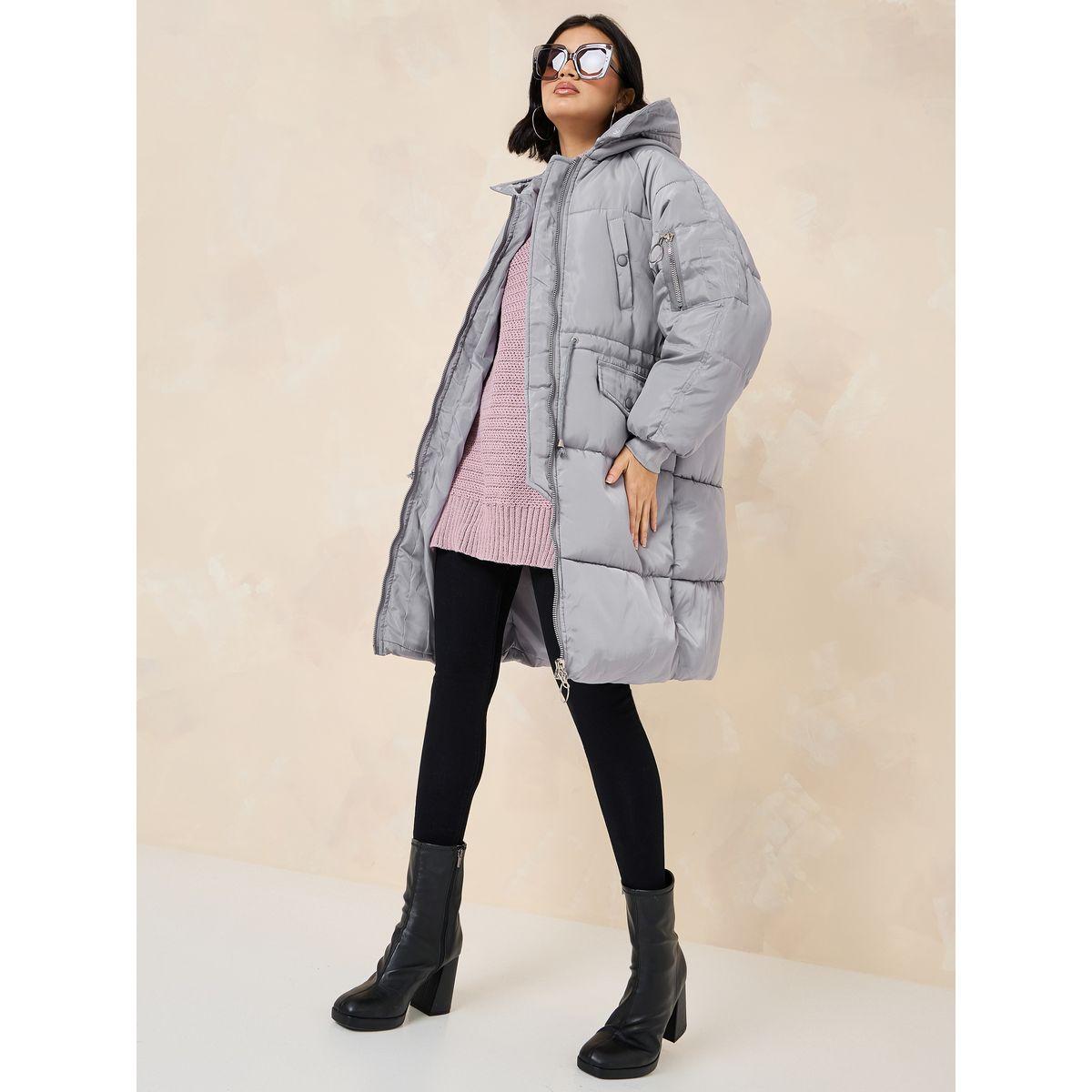 Styli Oversized Knee Length Hooded Padded Coat-women-clothing-coatsandjackets-coats-image-1
