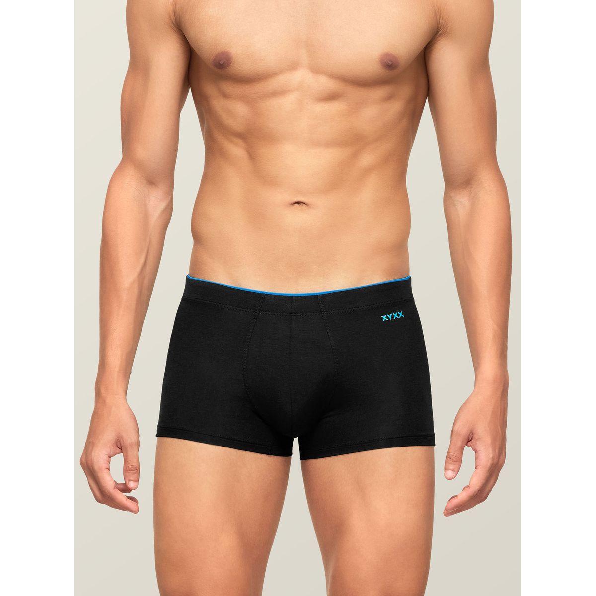 Styli Pack of 2 - Solid Logo Detail Thick Waistband Trunks-men-clothing-innerwear-underwear-image-3