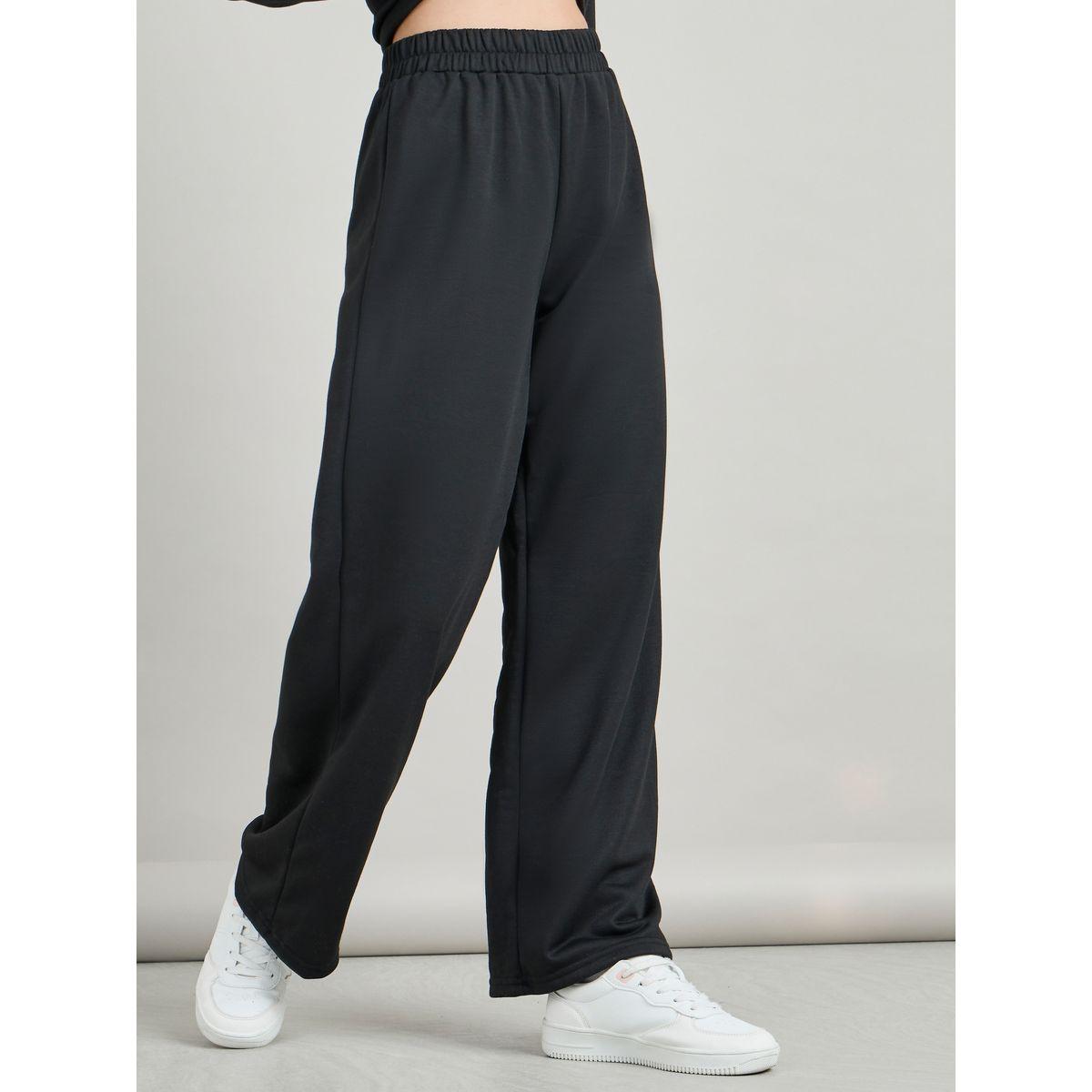 Styli Embroidered Slogan Longline Hoodie & Jogger Co-Ords-women-clothing-coordsets-image-4