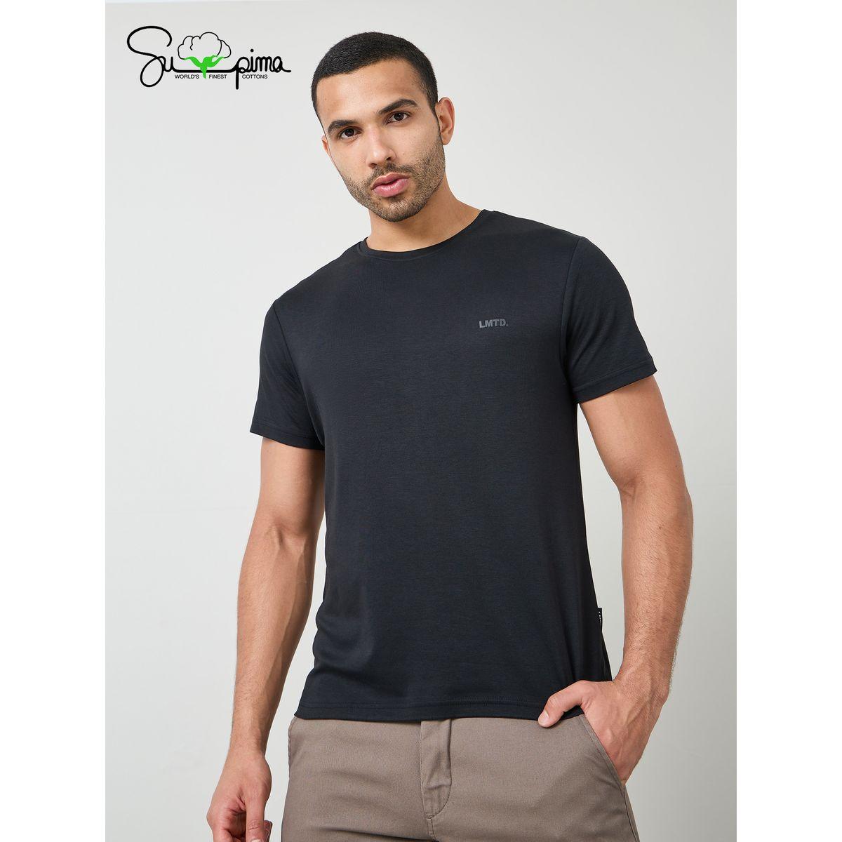 Styli Limited Luxe Supima Cotton Crew Neck Regular T-Shirt-men-clothing-tshirtsandpolos-tshirts-image-1