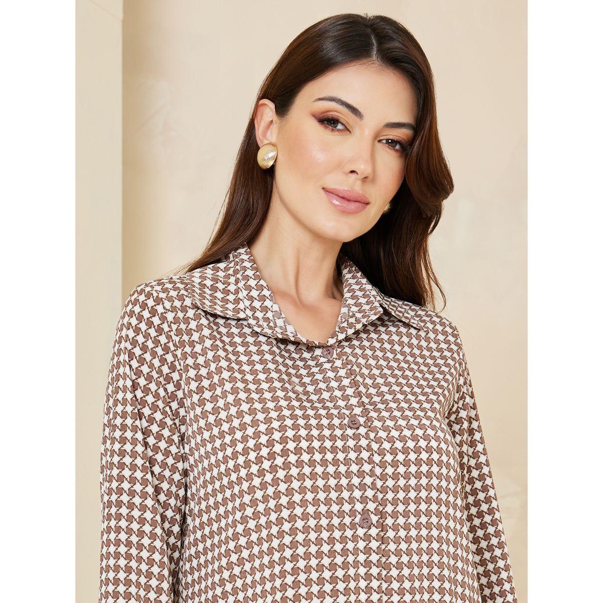 Styli Pack of 3 - Gingham Check Longline Shirt, Cami & Trouser-women-clothing-coordsets-image-6