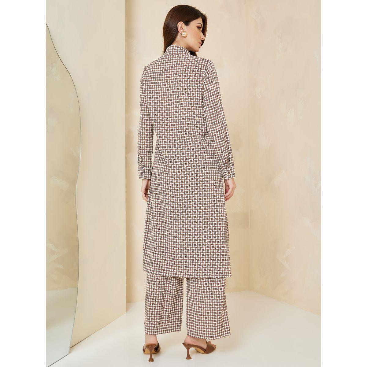 Styli Pack of 3 - Gingham Check Longline Shirt, Cami & Trouser-women-clothing-coordsets-image-7