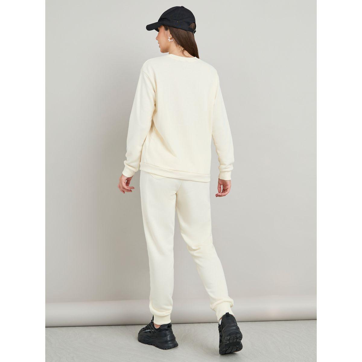 Styli Embroidered Slogan Sweatshirt & Jogger Co-Ords-women-clothing-coordsets-image-5