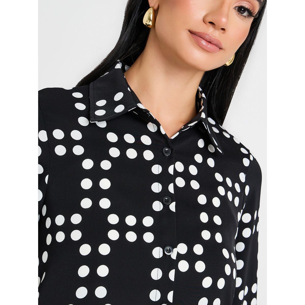 Styli Printed Shirt & Tie Up Trouser Set-women-clothing-coordsets-image-5