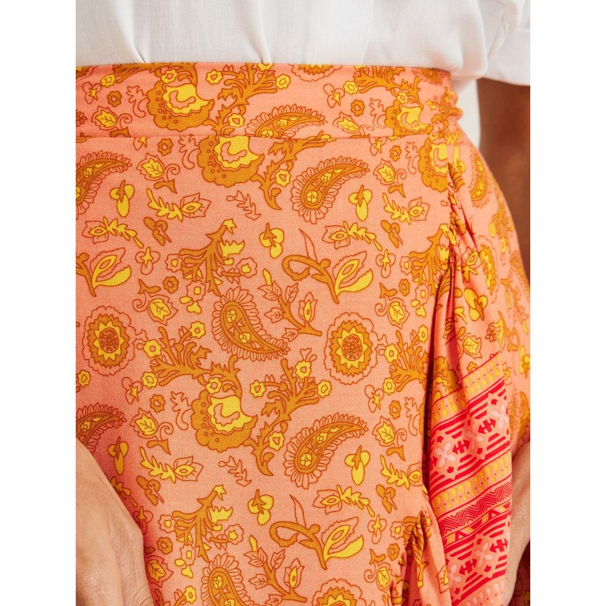 Paisley Print Wrap Front Midi Skirt-women-clothing-bottoms-skirts-image-3