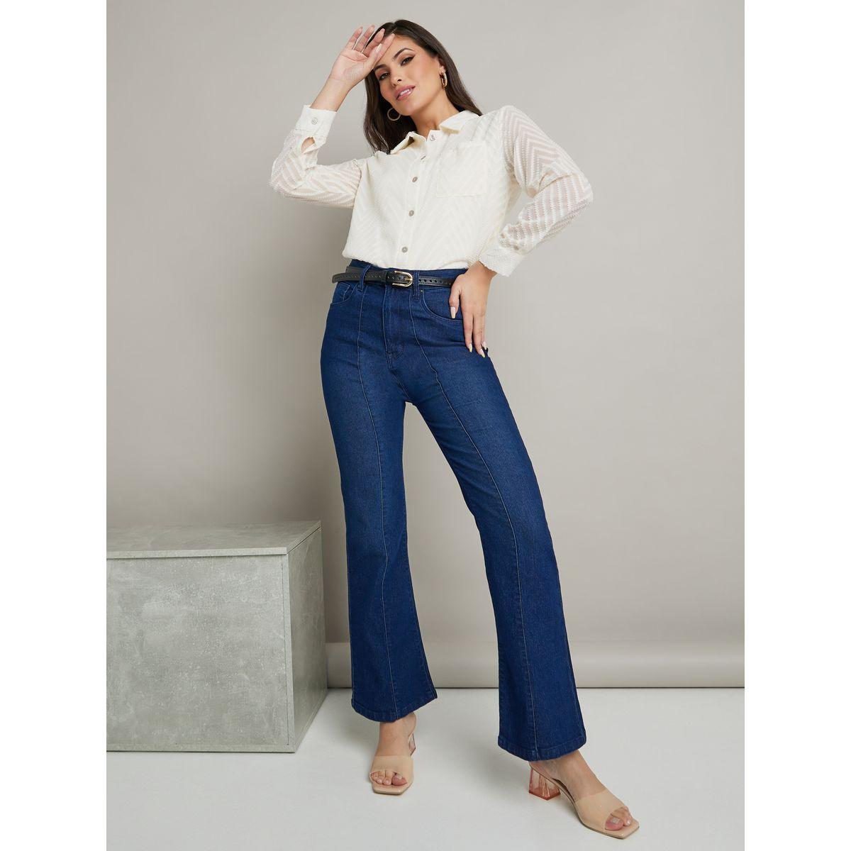 Styli Textured Zig Zag Detail Solid Shirt-women-clothing-shirtsandblouses-shirts-image-2
