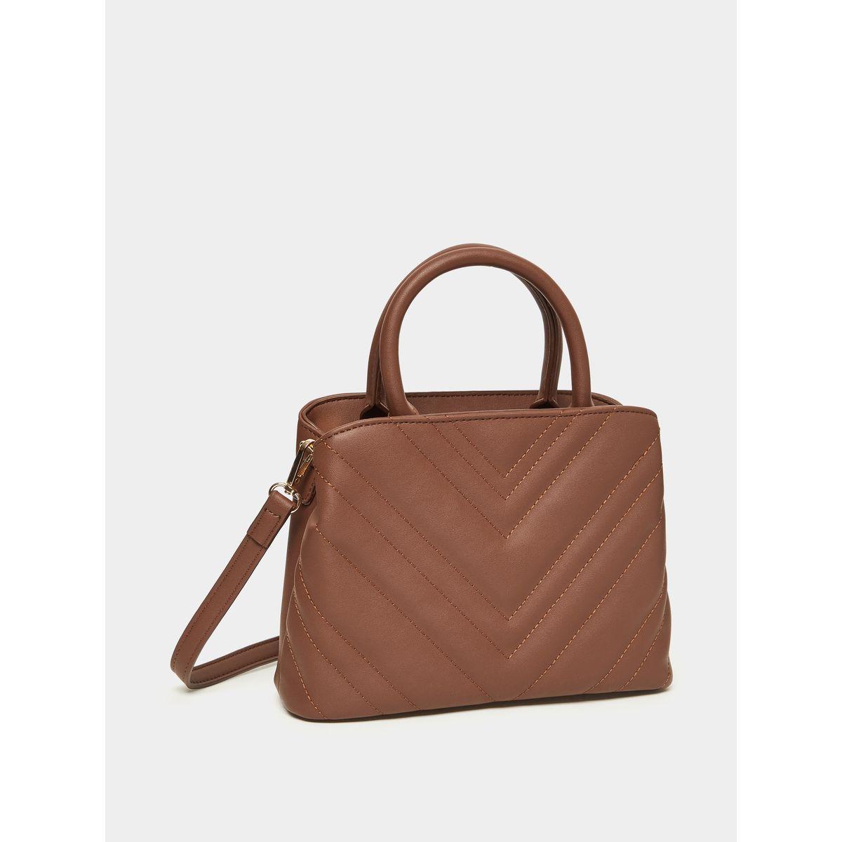 Styli Quilted Satchel Bag-women-bagsandwallets-handbags-image-1