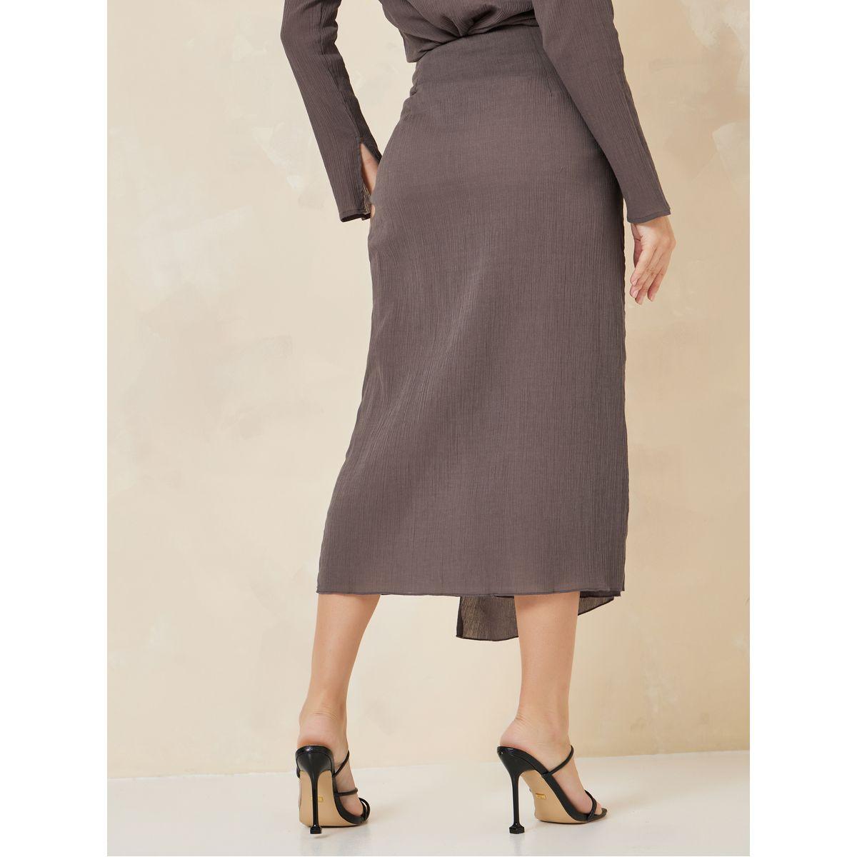 تنورة ميدي بنمط لف-women-clothing-bottoms-skirts-image-4