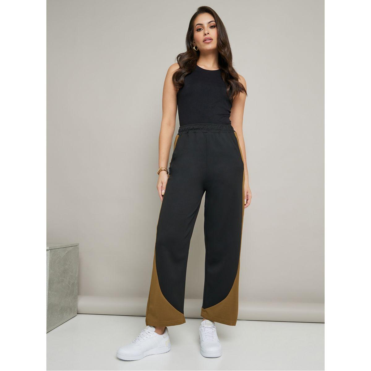 Colorblock Pants with Side Pockets-women-clothing-bottoms-trousers-image-1