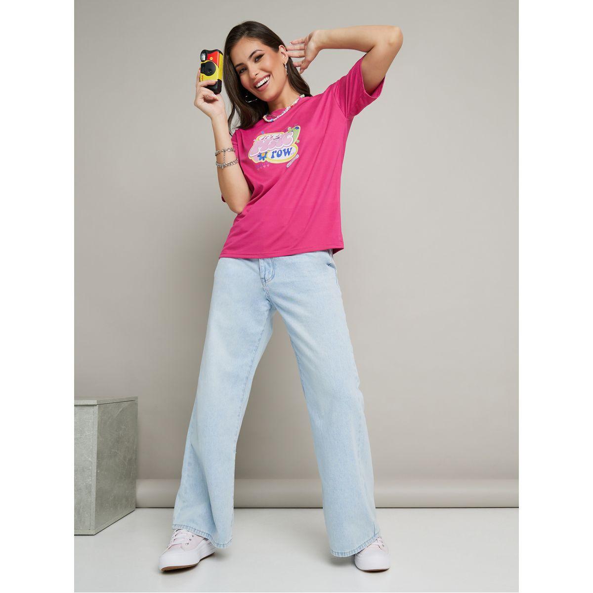 Regular Fit Heart Graphic Print T-Shirt-women-clothing-tshirts-image-2