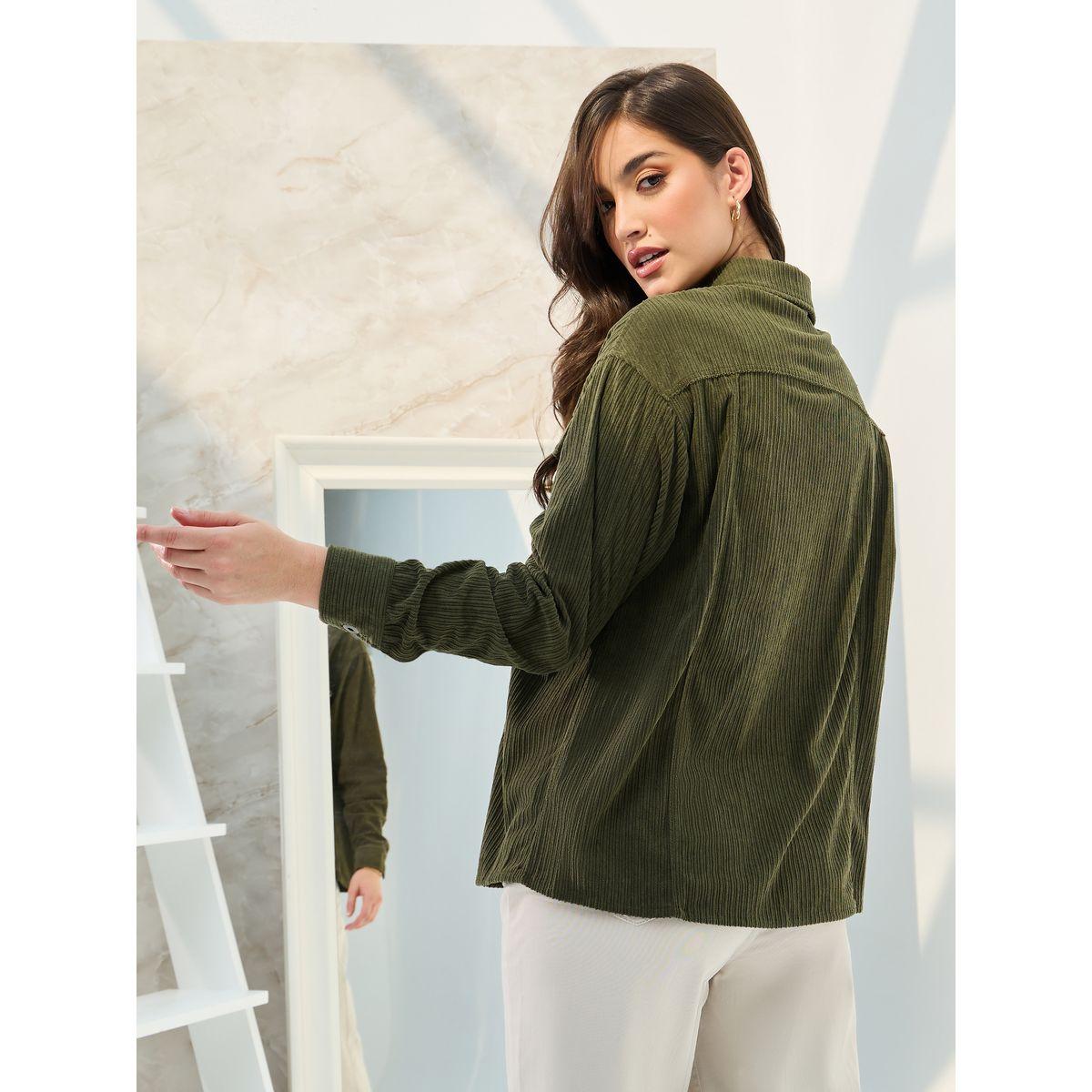 Styli Elevate Oversized Drop Shoulder Corduroy Jacket-women-winterwear-coatsandjackets-jackets-image-5