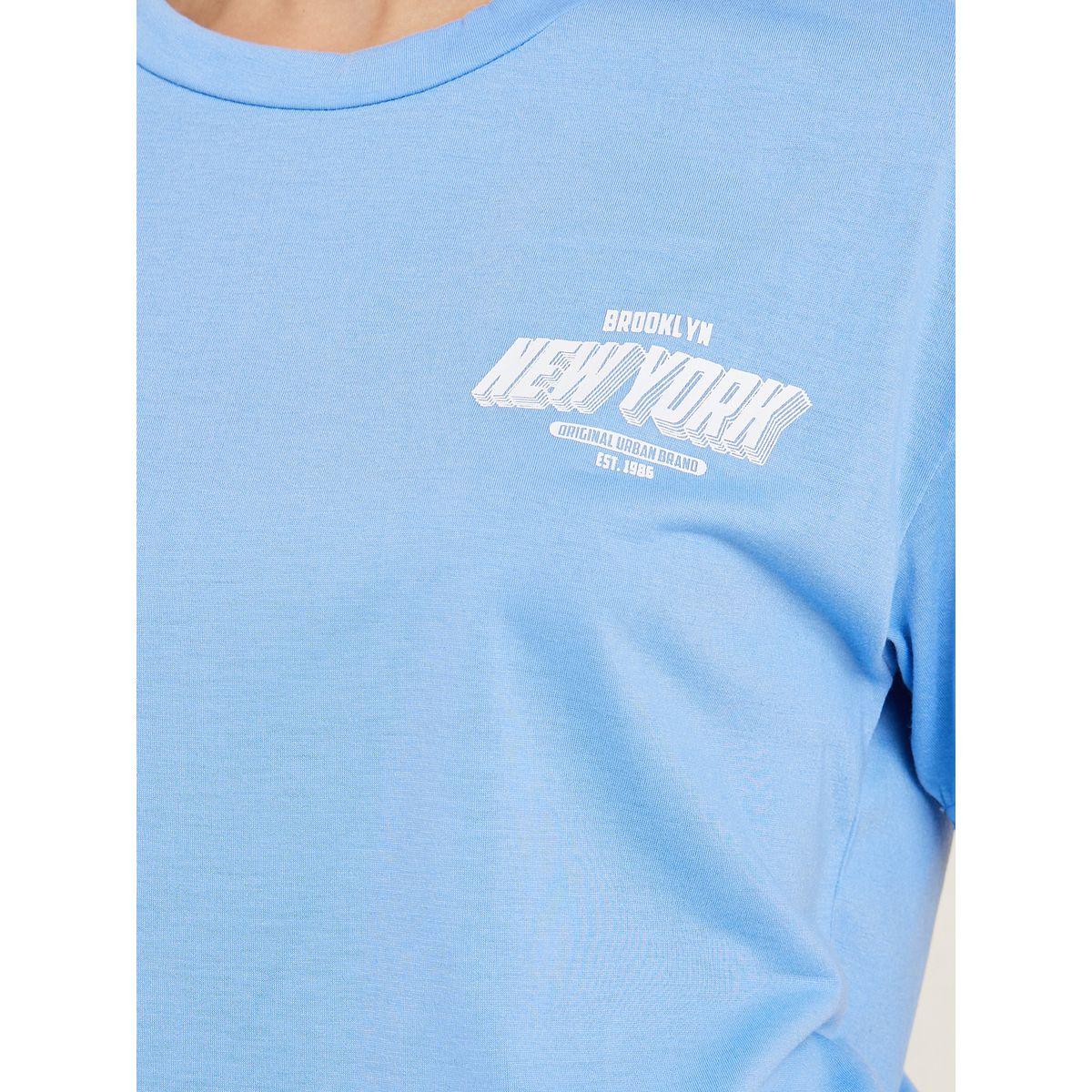 Styli Unwind Brooklyn NY Print T-Shirt & Pyjama Set-women-clothing-nightwear-pyjamas-longsets-image-4