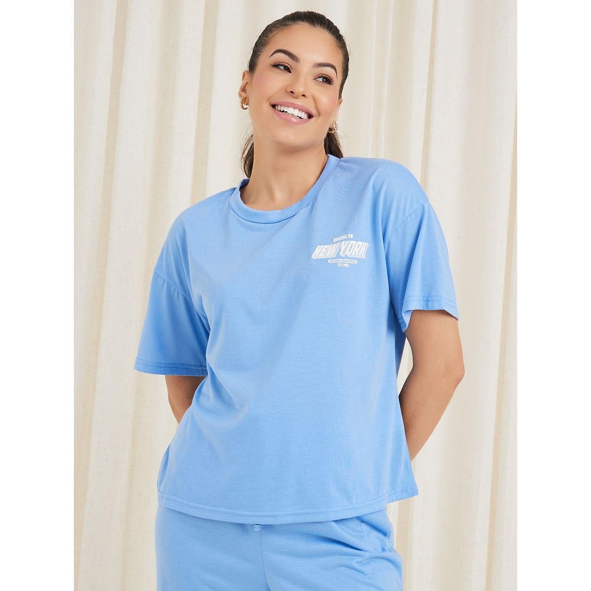 طقم بيجاما من ( تيشيرت + بنطال )-women-clothing-nightwear-pyjamas-longsets-image-6