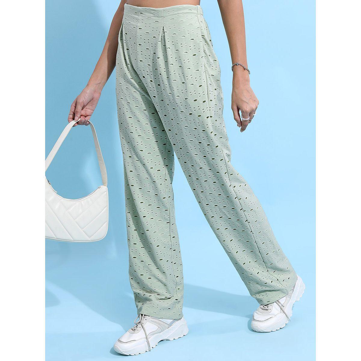 Ketch X Styli High Raised Schiffli Trousers With Folded Pleats-women-clothing-bottoms-trousers-image-4