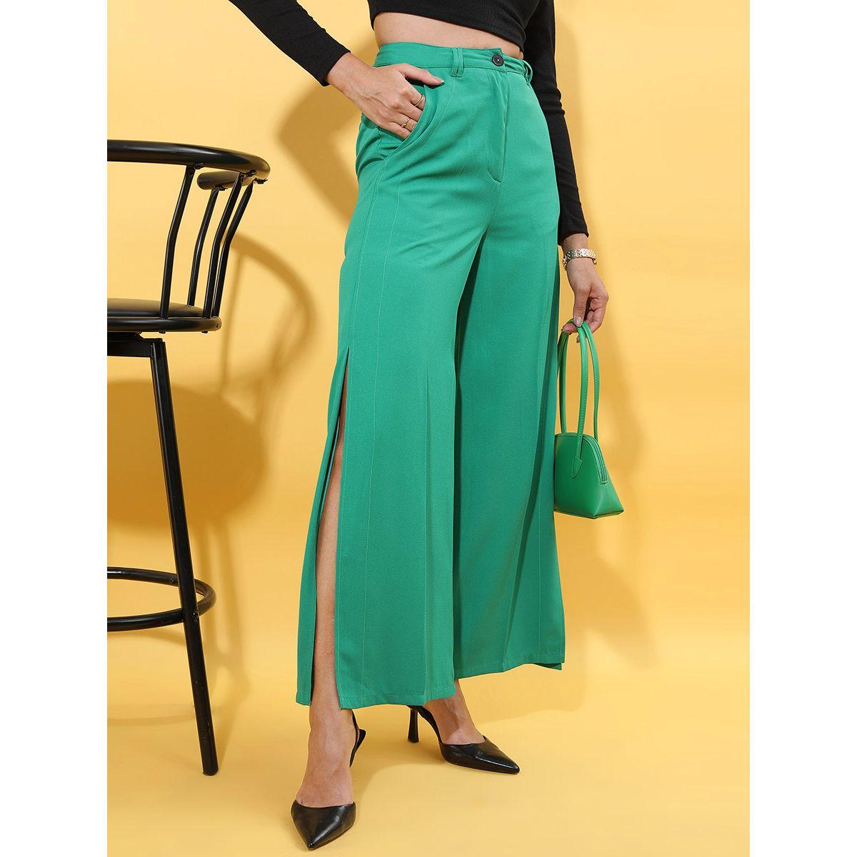بنطال بخصر عالي وشق جانبي طوكيو توكيز × ستايلي-women-clothing-bottoms-trousers-image-1