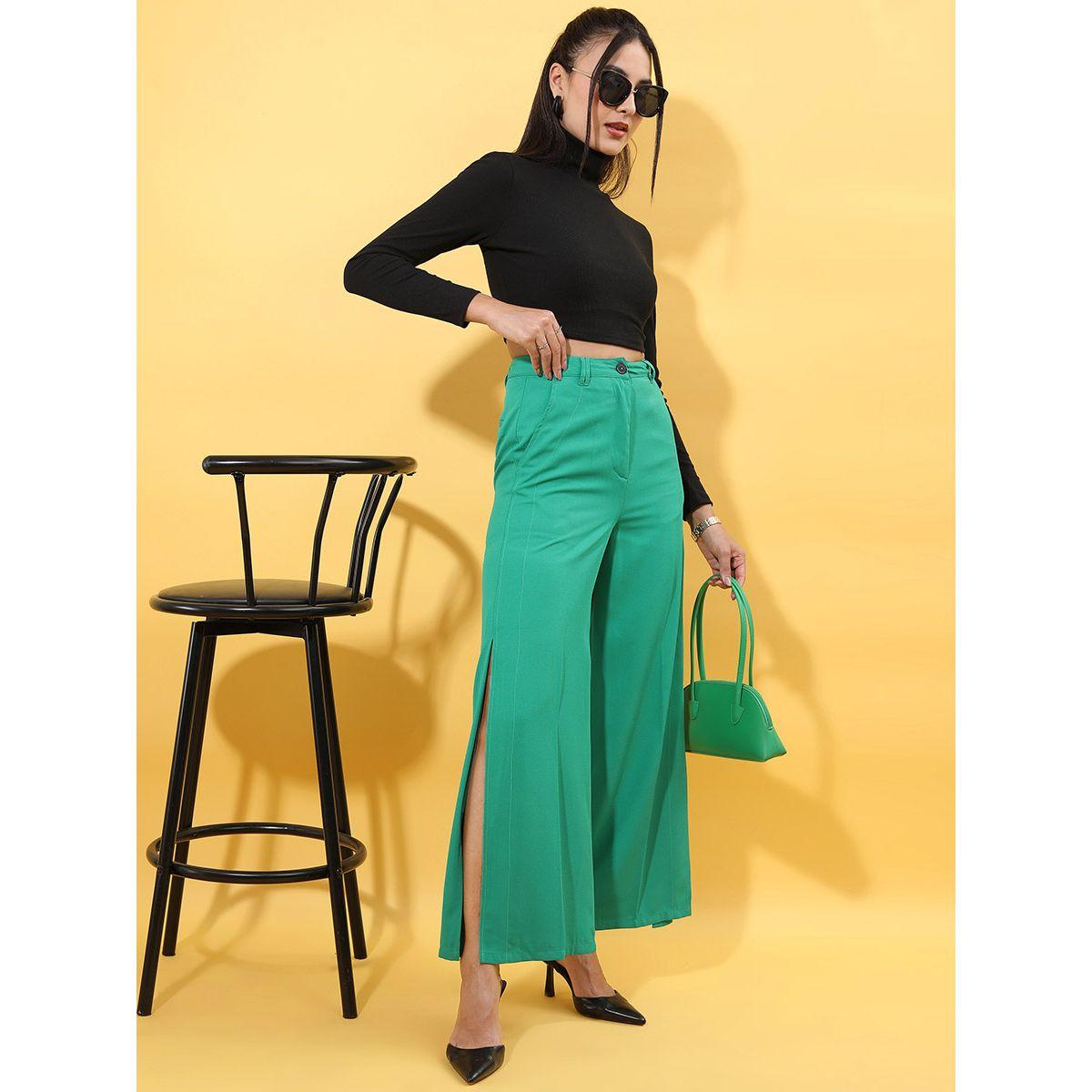 Tokyo Talkies X Styli High Rise Bootcut Trousers With Side Slit-women-clothing-bottoms-trousers-image-2