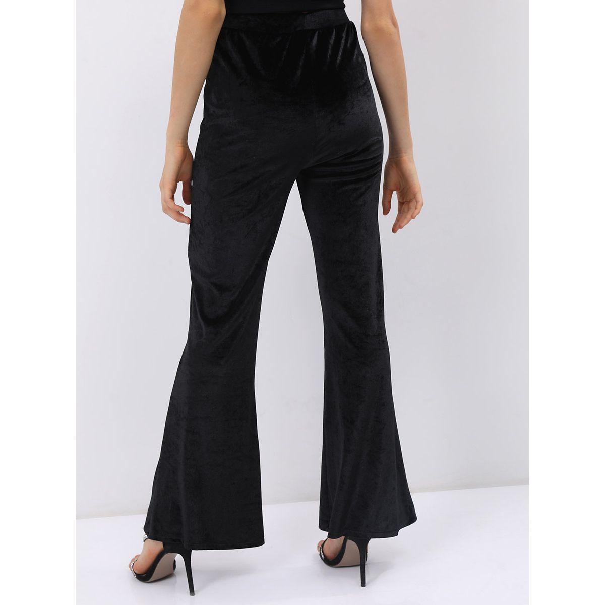 بنطال مخملي بخصر عالي طوكيو توكيز × ستايلي-women-clothing-bottoms-trousers-image-3