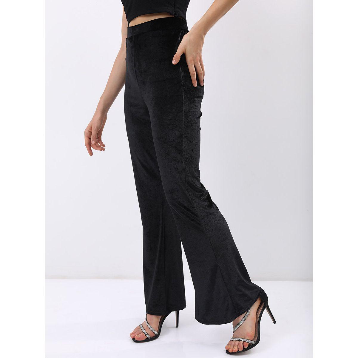 بنطال مخملي بخصر عالي طوكيو توكيز × ستايلي-women-clothing-bottoms-trousers-image-4