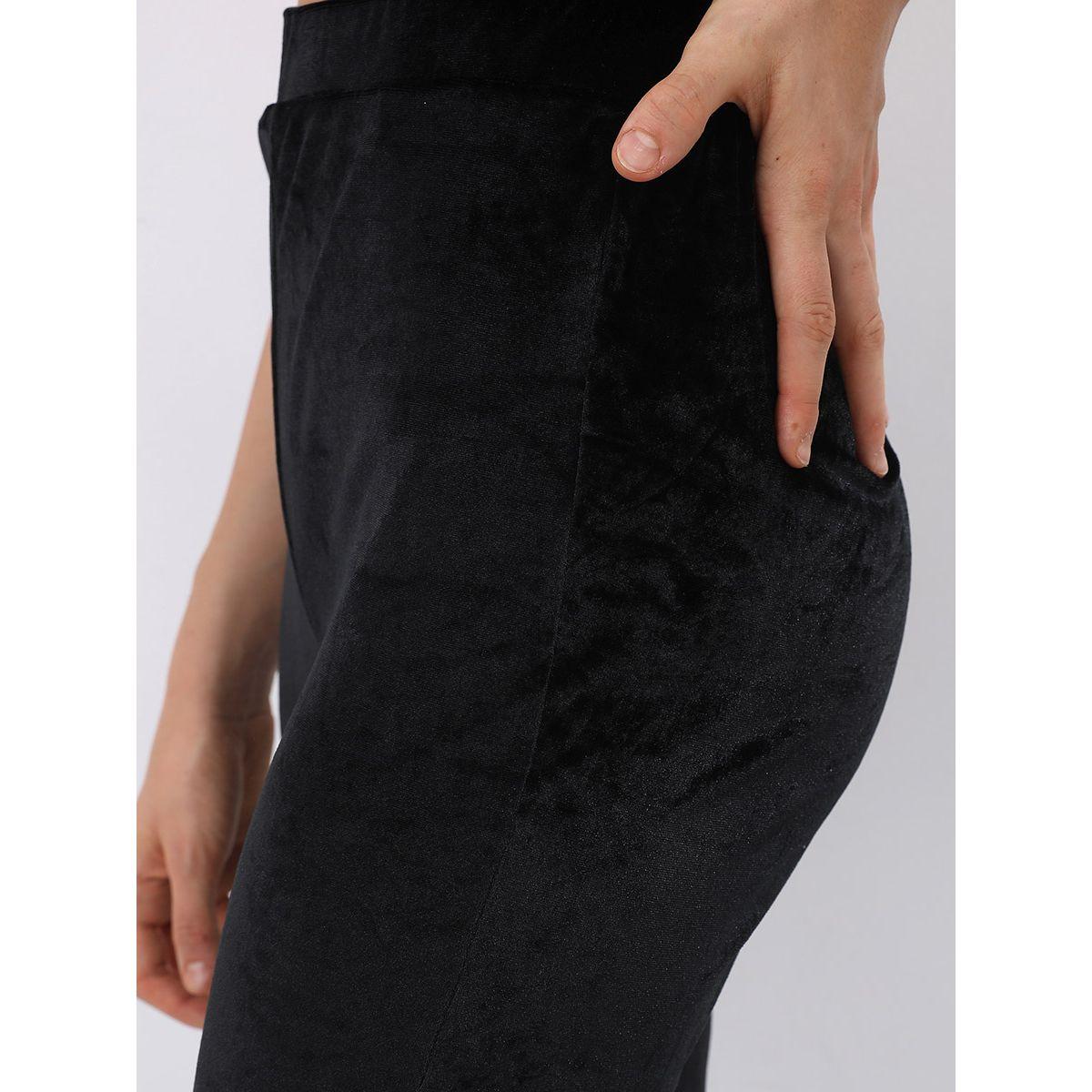 بنطال مخملي بخصر عالي طوكيو توكيز × ستايلي-women-clothing-bottoms-trousers-image-5