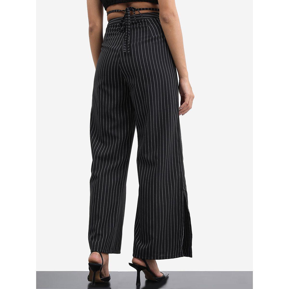 Tokyo Talkies X Styli Striped Trouser With Tie Up Waist-women-clothing-bottoms-trousers-image-3