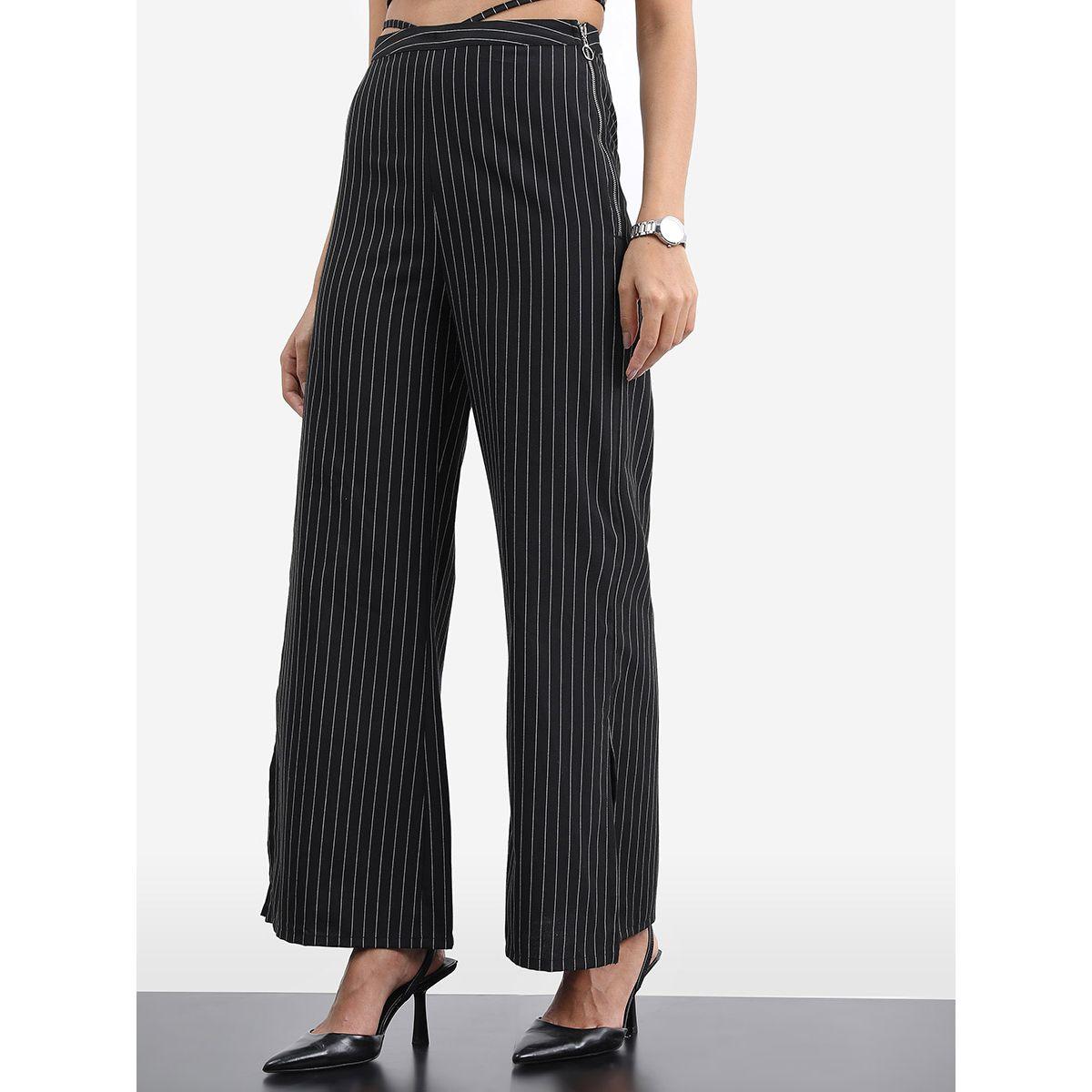 Tokyo Talkies X Styli Striped Trouser With Tie Up Waist-women-clothing-bottoms-trousers-image-4