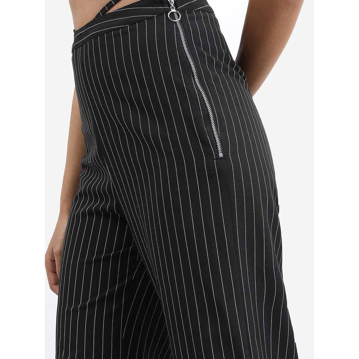 بنطال مخطط مع رباط خصر طوكيو توكيز × ستايلي-women-clothing-bottoms-trousers-image-5