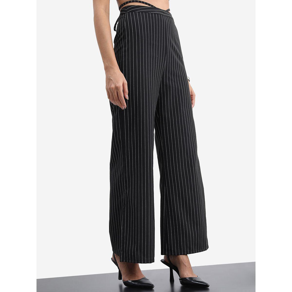بنطال مخطط مع رباط خصر طوكيو توكيز × ستايلي-women-clothing-bottoms-trousers-image-6