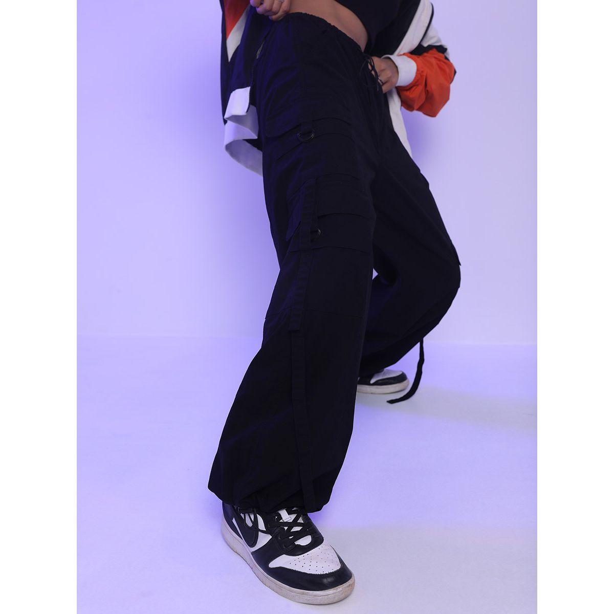 بنطال باراشوت بنمط كارجو طوكيو توكيز × ستايلي-women-clothing-bottoms-trousers-image-1