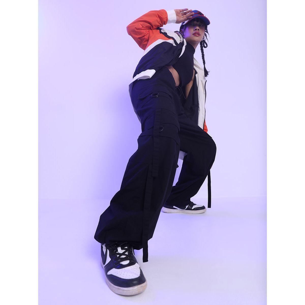 بنطال باراشوت بنمط كارجو طوكيو توكيز × ستايلي-women-clothing-bottoms-trousers-image-2