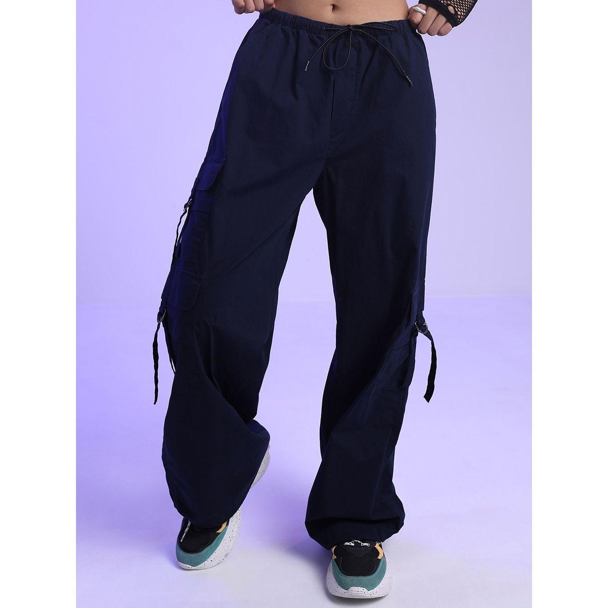 Tokyo Talkies X Styli Parachute Cargo Pants-women-clothing-bottoms-trousers-image-1