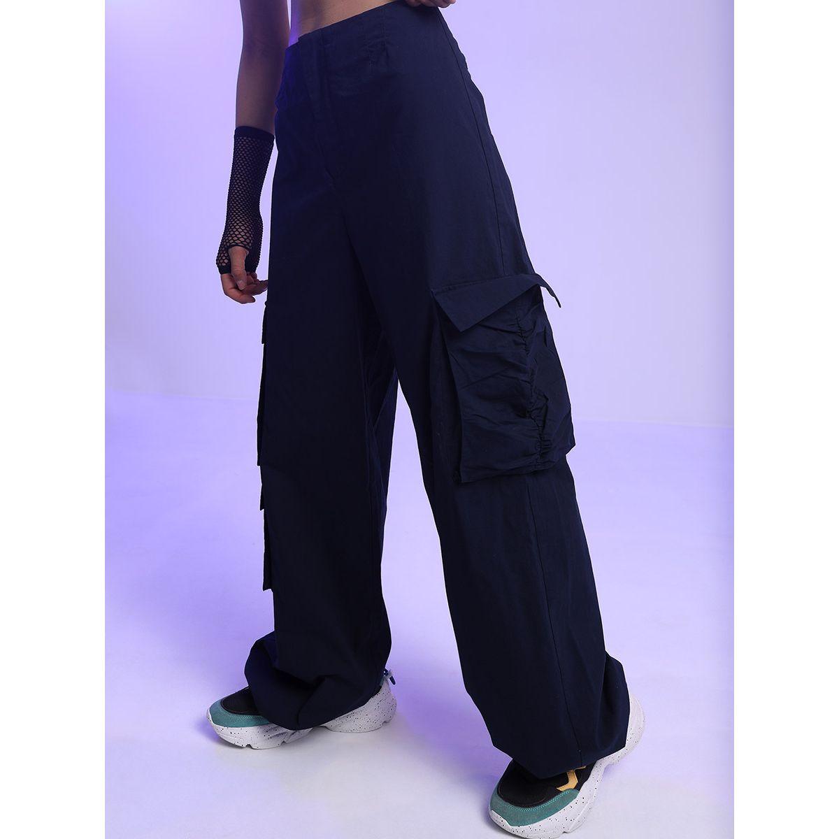 بنطال كارجو سادة بخصر منخفض طوكيو توكيز × ستايلي-women-clothing-bottoms-trousers-image-4