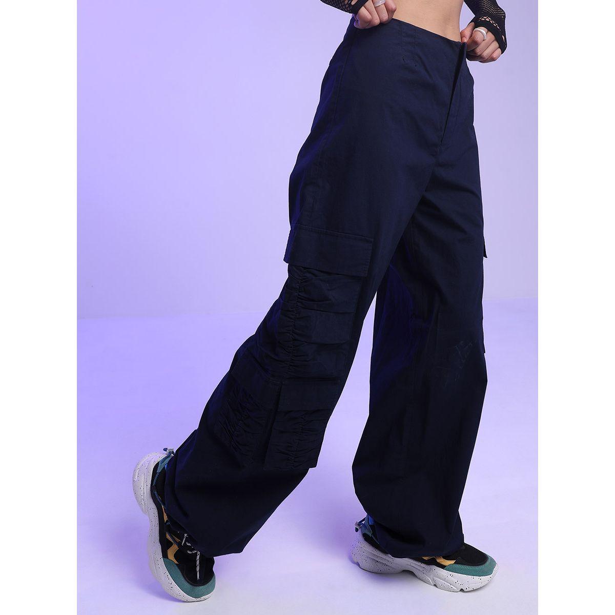 بنطال كارجو سادة بخصر منخفض طوكيو توكيز × ستايلي-women-clothing-bottoms-trousers-image-6