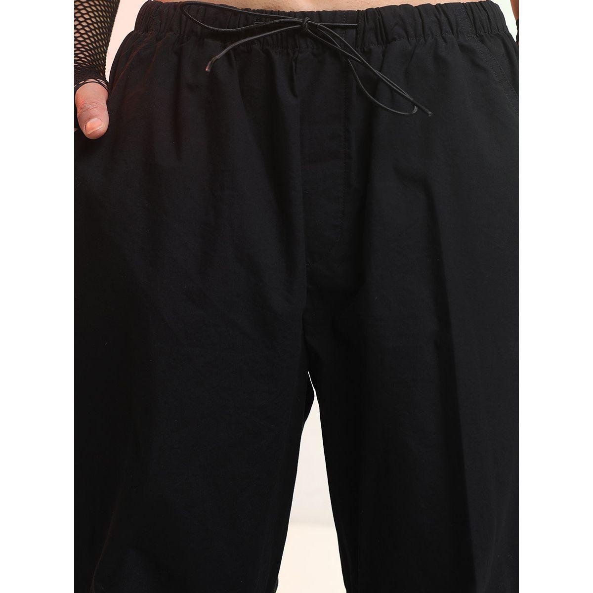 Tokyo Talkies X Styli Streetwise Solid Parachute Pants-women-clothing-bottoms-trousers-image-5